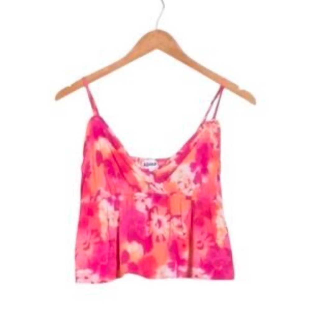 Abound Nordstrom Top Spaghetti Strap V Neck Babydoll Pink Size XL NWOT